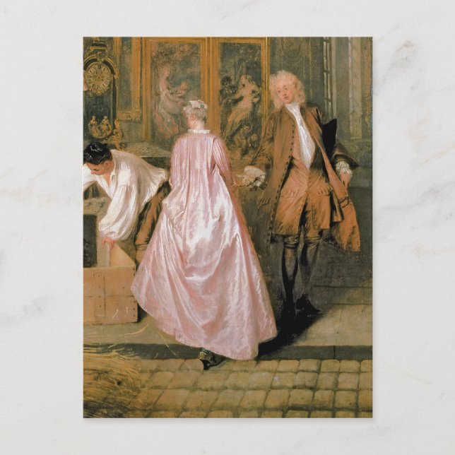 L'Enseigne de Gersaint 1720 Vykort (Framsida)