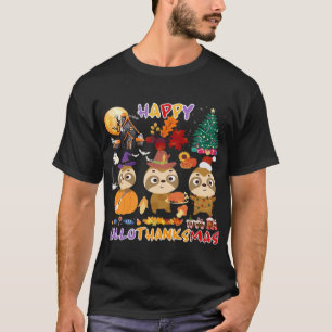 Lent Happy Hallothanksmas Rolig Halloween Thanksgi T Shirt