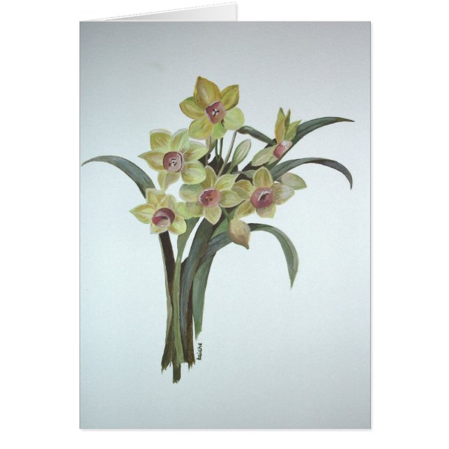 Lent Lily Hälsningskort (Framsidan)