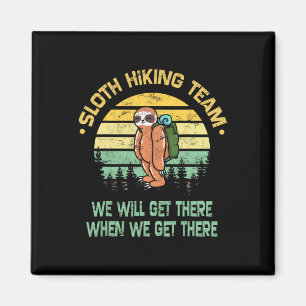 Lent Träningsteam Hiker Camper Rolig Retro Magnet
