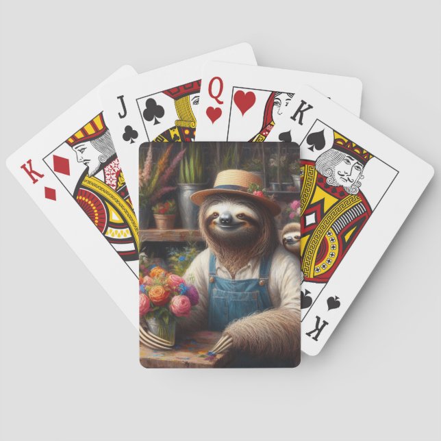 Lentblomsäljare Casinokort (Baksidan)