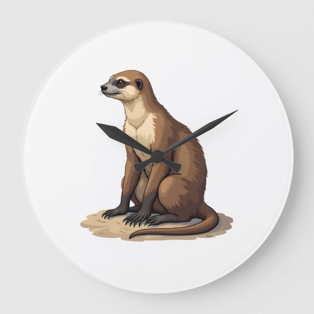 Lentbords Antik Gravyr Retro Grafik (2) Stor Klocka (Framsida)