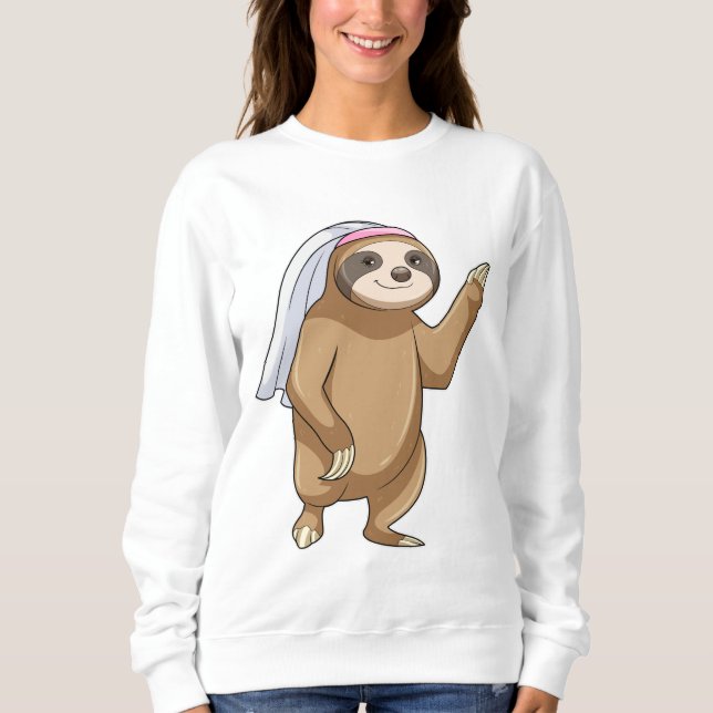 Lentbrud med slöja t shirt (Framsida)