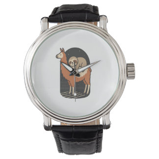 Lentdjur ridande lama armbandsur