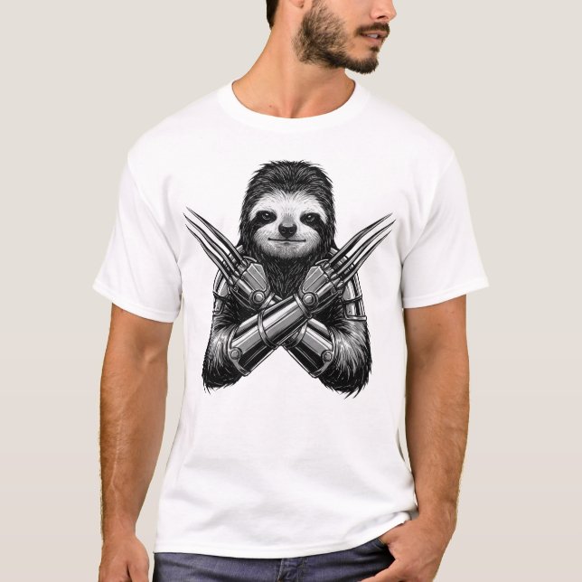 Lentdjur Slotherine Halloween T Shirt (Framsida)