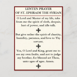 Lenten Prayer of St Ephraim the Syrian - kort