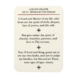 Lenten Prayer of St. Ephraim the Syrian Magnet