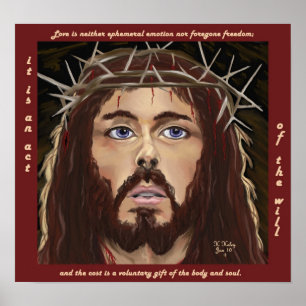 Lenten reflexionsaffisch poster