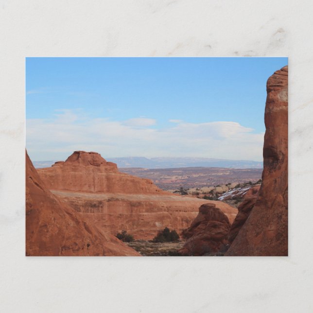 Lenticular Clouds Arches nationalpark Vykort (Framsida)