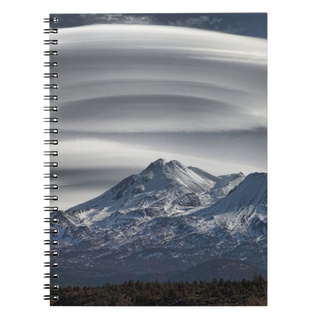 LENTICULAR OVAN MOUNT SHASTA ANTECKNINGSBOK (Framsidan)