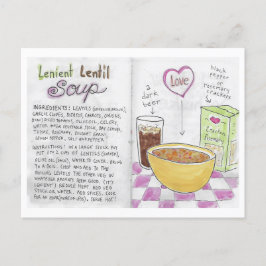 Lentil Soppa Receptkort Vykort