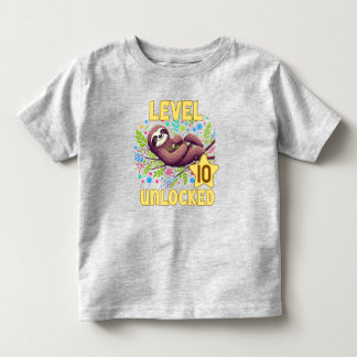 Lentnivå Upplåst Födelsedagsdesign för Spelare T Shirt