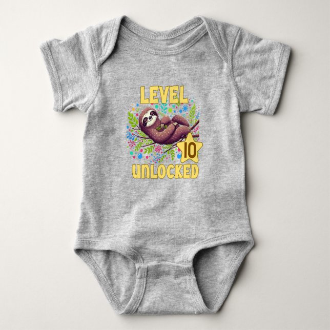 Lentnivån Upplåst Födelsedagsdesign för Spelare T Shirt (Framsida)