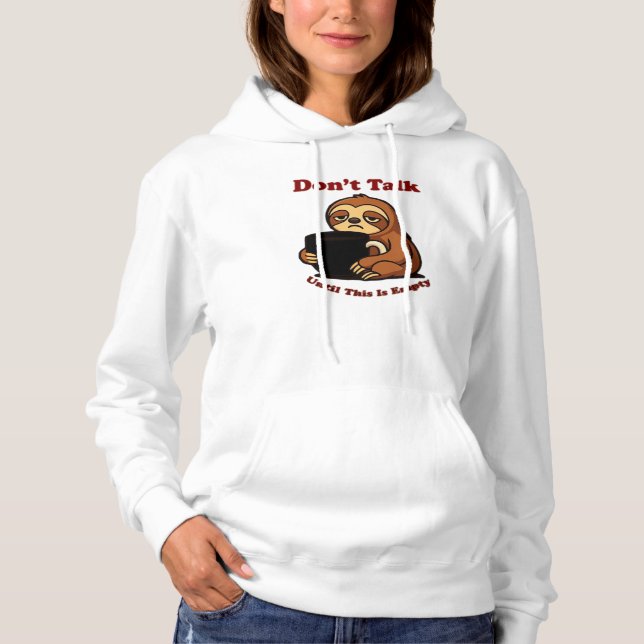 Lentodsläge Tala Inte Förrän Denna Kaffe Är Borta! T Shirt (Framsida)