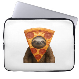 Lentpizza rolig konstig bus prick meme söt glad ju laptop fodral
