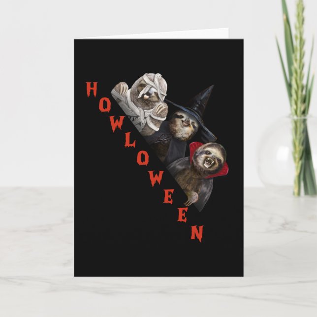 Lenträd anpassad glad halloween-tröja Lenträd graf Kort (Framsida)