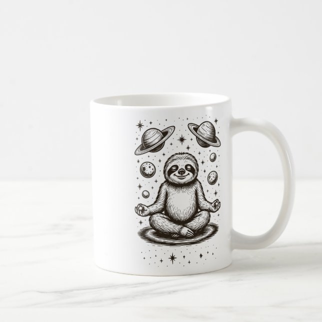 Lenträd i meditation Galaxmeditation _1  Kaffemugg (Höger)