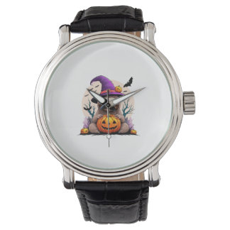 Lenträd rosa hatt Halloween Armbandsur