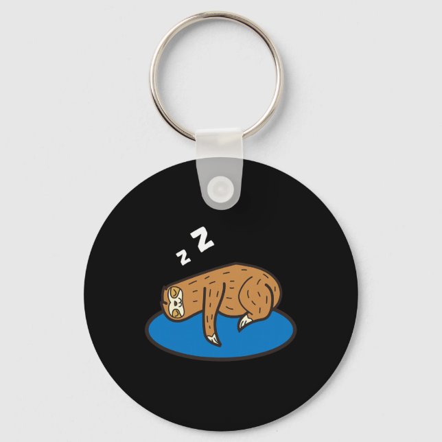 Lenträd som sover på discgolf  nyckelring (Framsida)