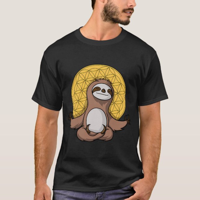 Lenträning Zen Meditation T Shirt (Framsida)