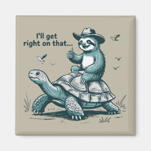 Lentrittfågel Humor Jag Sätter Igång Omedelbart Magnet
