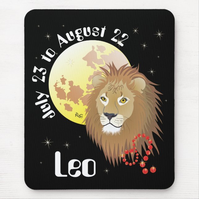 Leo 23-22 augusti Mouse Pad Musmatta (Framsidan)