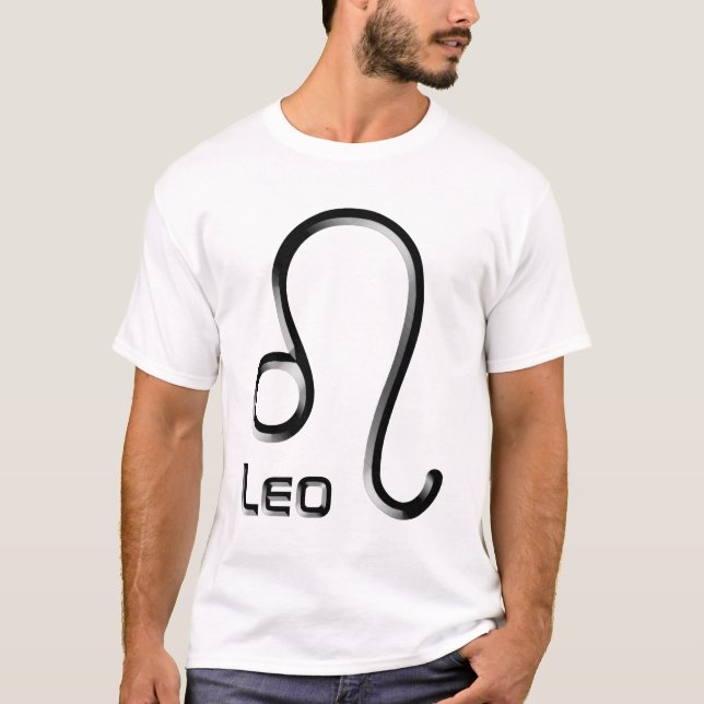 LEO, Abstrakt utformning av Zodiac-signalen. T Shirt (Framsida)