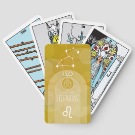 Leo Anpassningsbar Birthday Zodiac - Modern design Casinokort