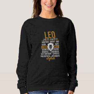 Leo Apparel Zodiac Sign Facts Horoscope Astrology T Shirt