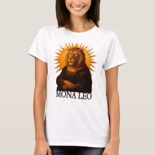 Leo astrologi födelsemärke zodiak lejon mona lisa t shirt