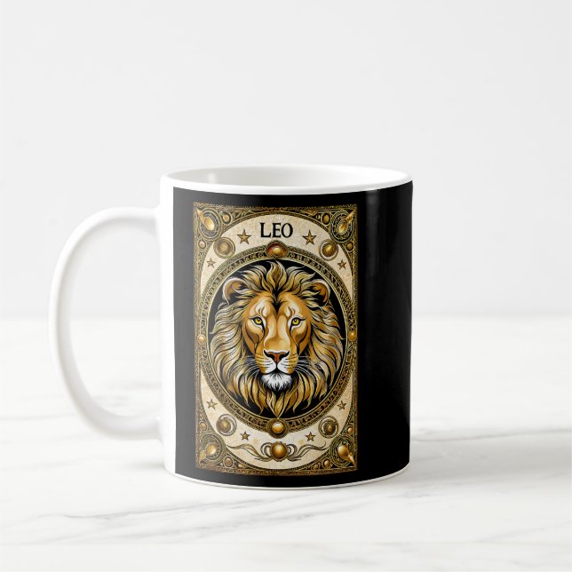 Leo astrological Zodiak-tecken Kaffemugg (Vänster)