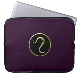Leo astrologisk symbollaptop sleeve