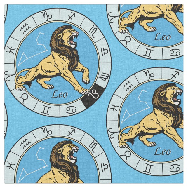 leo astrologisk zodiac-tecken tyg (Närbild)