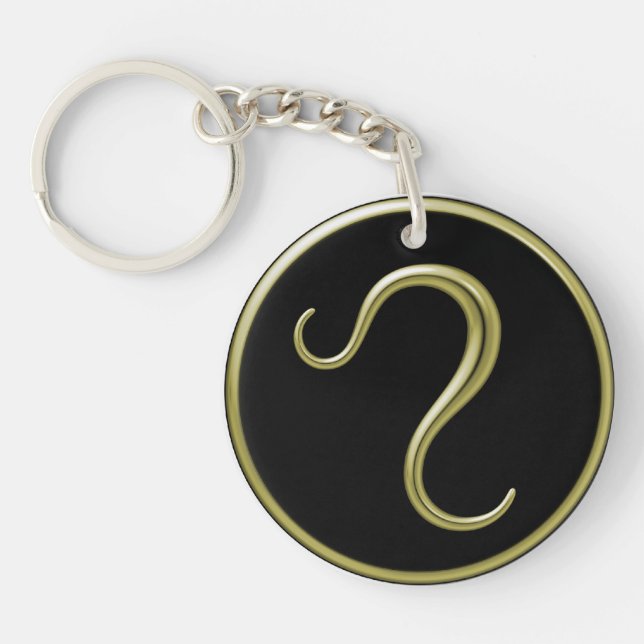 Leo astrologiskt symbol Keychain (Framsidan)