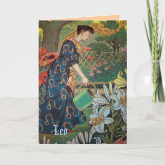 "Leo" Astrologisktecken Kort