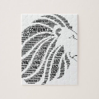 Leo astrologiZodiac undertecknar ordmolnet Pussel