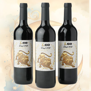 Leo Astrology Pappa Vin etikett