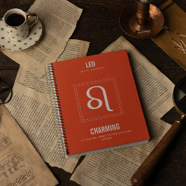 Leo Astrology-tecken Anteckningsbok