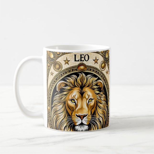 Leo astrology-tecken kaffemugg (Vänster)