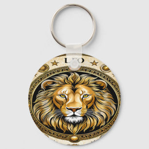 Leo astrology-tecken nyckelring