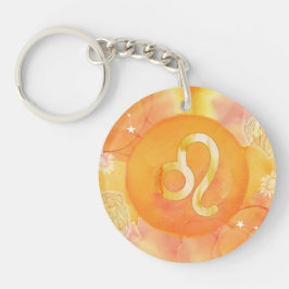 Leo Astrology Zodiac Keychain - Radiant Power