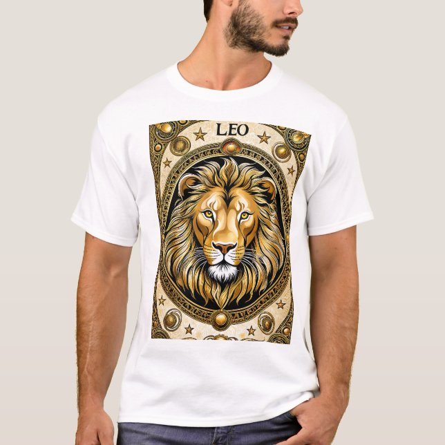 Leo astrology Zodiak-tecken T Shirt (Framsida)