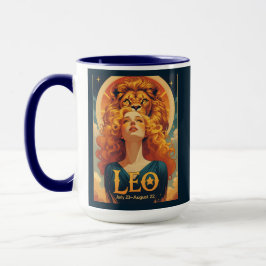 Leo August Zodiac Birthday Astrology Mugg