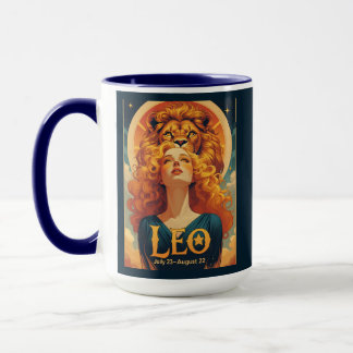 Leo August Zodiac Birthday Astrology Mugg