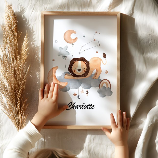Leo Baby - Din lilla Lejona Zodiac Nursery Poster (Skapare uppladdad)