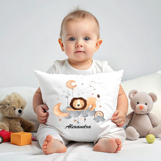 Leo Baby - Hear Me Roar - Anpassade Nursery Kudde