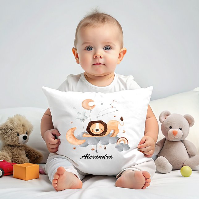 Leo Baby - Hear Me Roar - Anpassade Nursery Kudde (Skapare uppladdad)