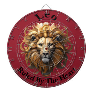 Leo Birth Sign, Lejon, föreskriven av hjärtat. Darttavla