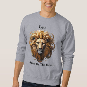 Leo Birth Sign, Lejon, föreskriven av hjärtat. Lång Ärmad Tröja