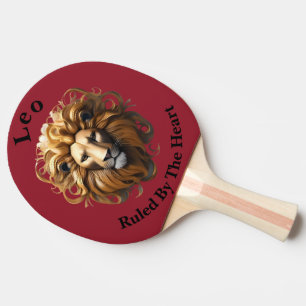 Leo Birth Sign, Lejon, föreskriven av hjärtat. Pingisracket
